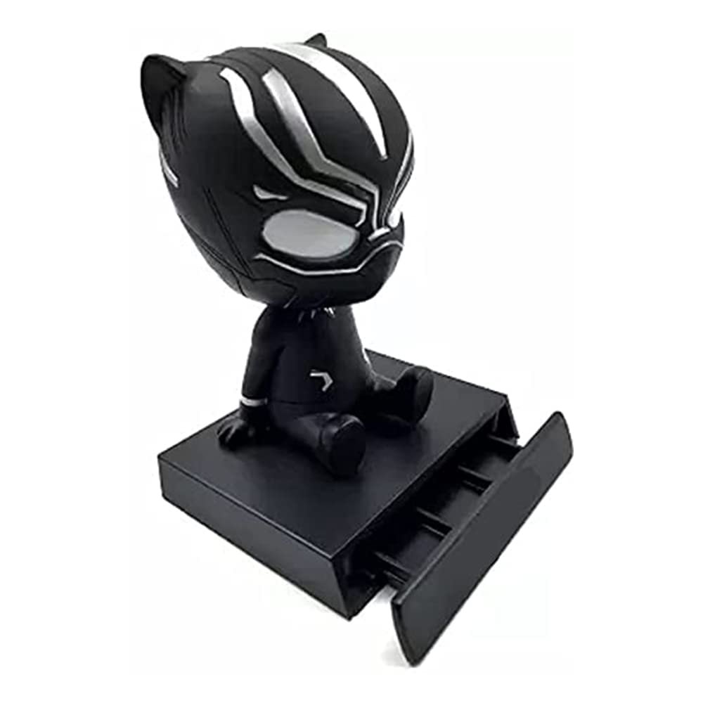 Black Panther Wakanda Bobblehead Action Toy With Mobile Stand