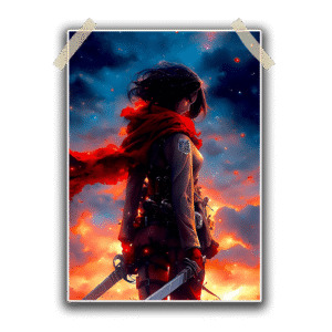 Attack on Titan – Mikasa Single Poster 13×19 inches 300 GSM Laminated