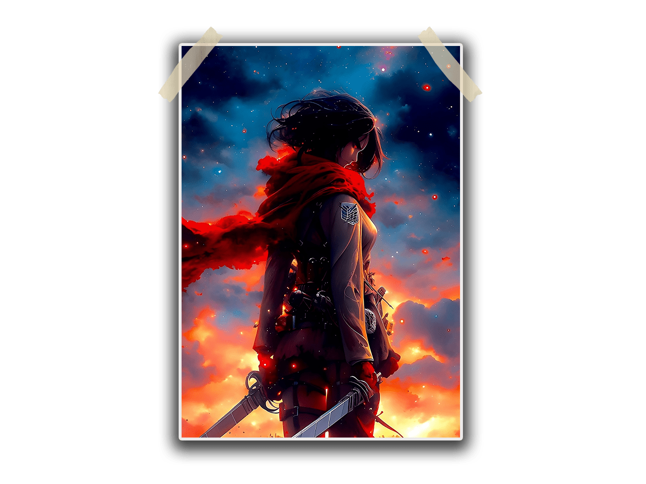 Attack on Titan – Mikasa Single Poster 13×19 inches 300 GSM Laminated