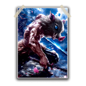 Inosuke Demon Slayer Single Poster 13×19 inches 300 GSM Laminated