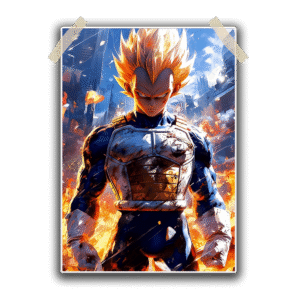 Vageta Dragon Ball Z Single Poster 13×19 inches 300 GSM Laminated