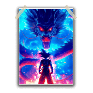Dragon Ball Z Goku & Dragon Single Poster 13×19 inches 300 GSM Laminated