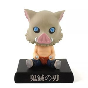 Demon Slayer Inosuke Bobblehead Action Toy With Mobile Stand