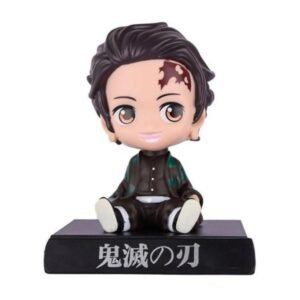 Demon Slayer Tanjiro Bobblehead Action Toy With Mobile Stand