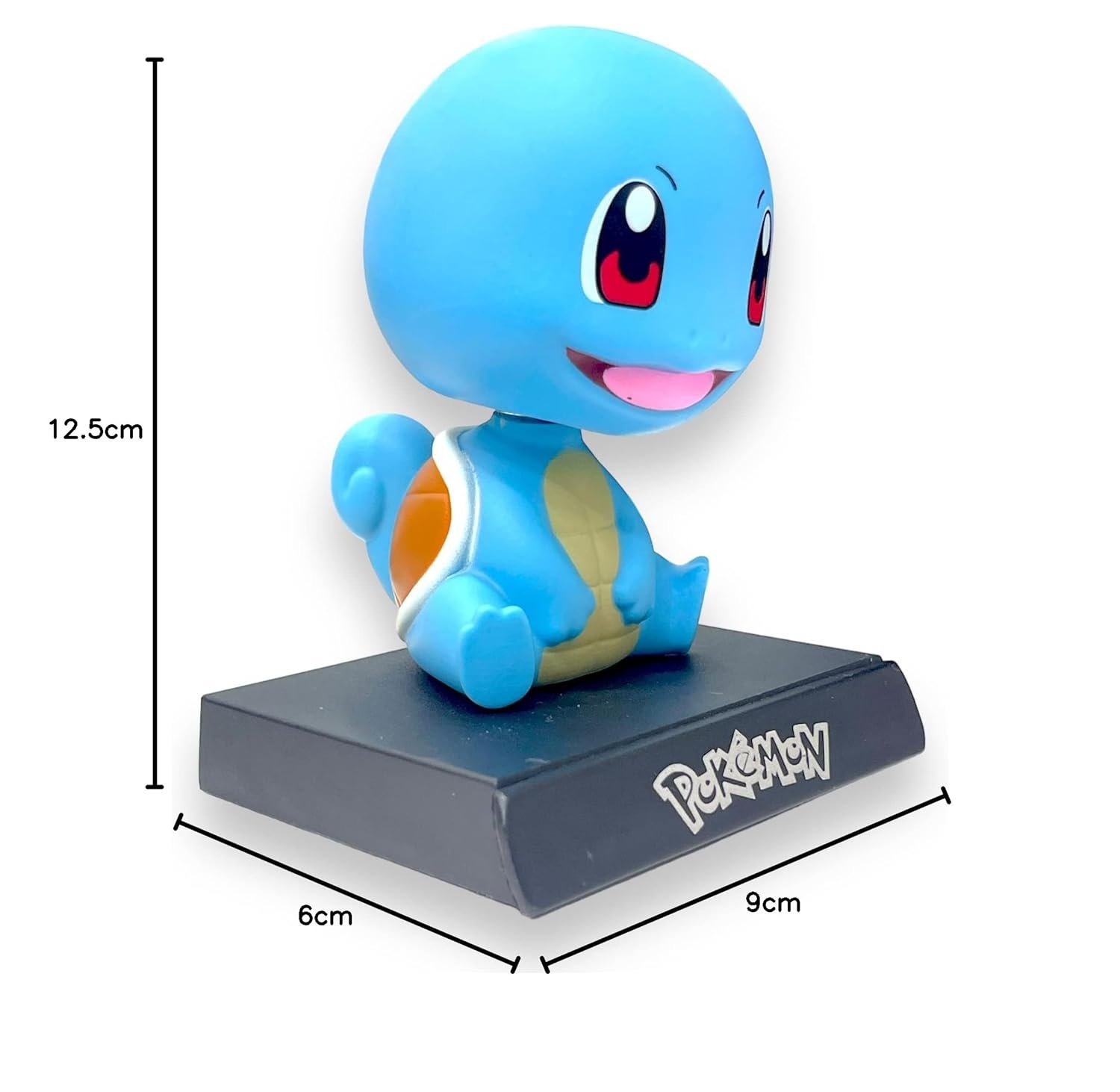 POKEMON Squirtle Bulbasaur Bobblehead Action Toy With Mobile Stand