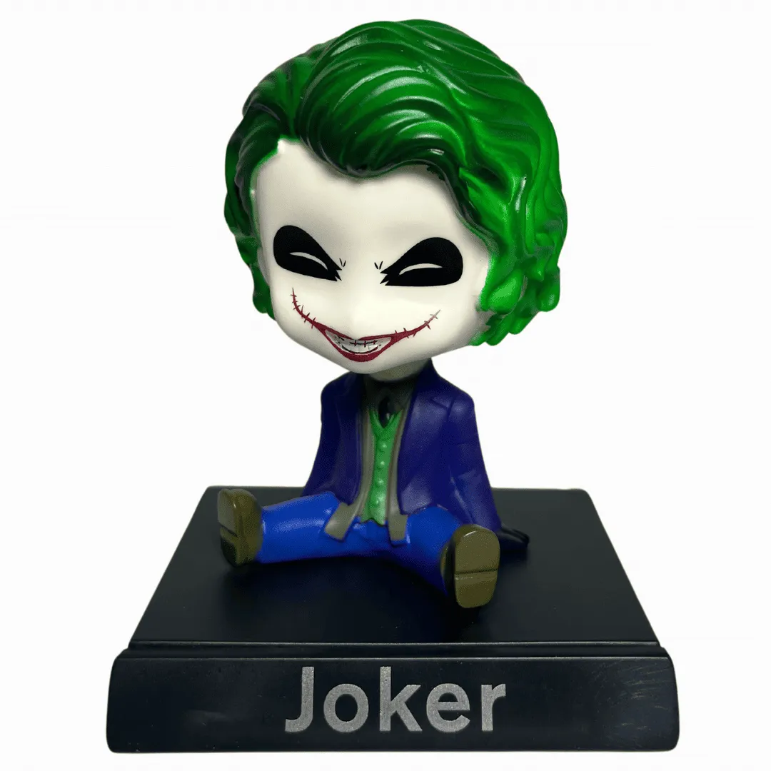 Joker Chibi Bobblehead Action Toy With Mobile Stand