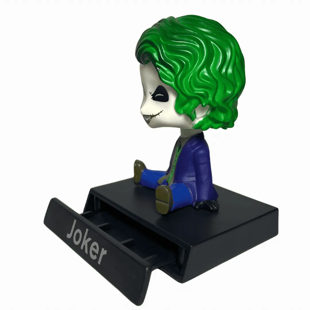 Joker Chibi Bobblehead Action Toy With Mobile Stand