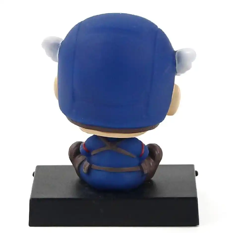 Captain America Chibi Bobblehead Action Toy With Mobile Stand